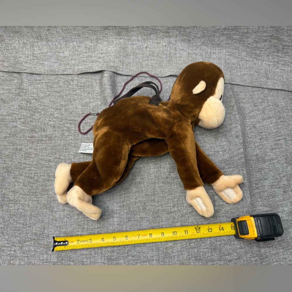 Vintage Curious George Kids Purse Plush Monkey Cartoon Book Series - Picture 3 of 5